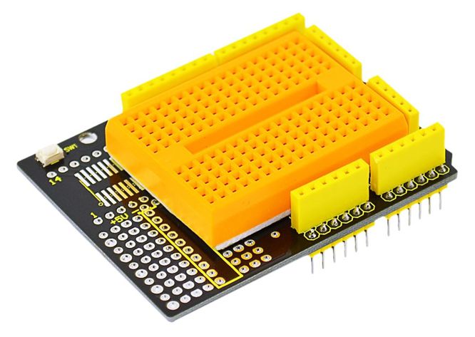 Prototyping Shield For Arduino With Breadboard Ks0003