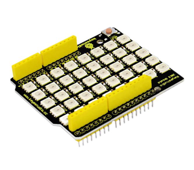 40 Led Rgb Ws2812 Pixel Matrix Shield Ks0163