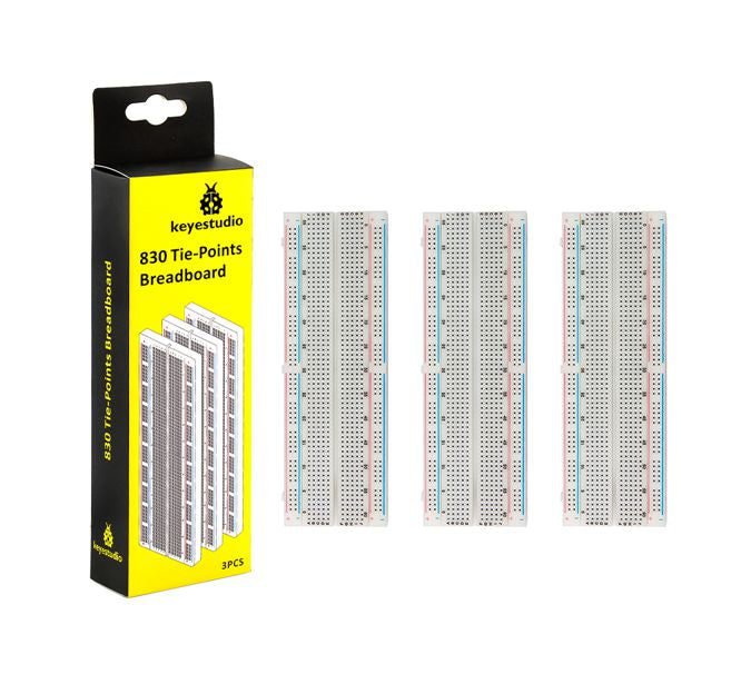 H/Quality Breadboard 830 Point Solderless 3/Box Ks0330