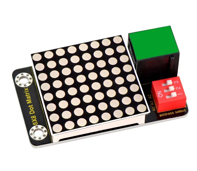 Disp Led Dots Matrix 8x8 Adressable Module Easy Plug Ks0395