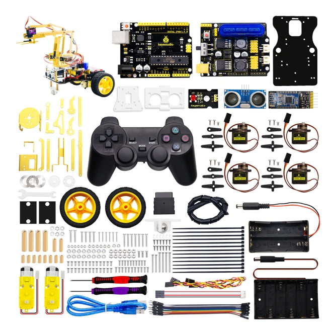 Robotic Car With Arm With 4 Dof Ks0520