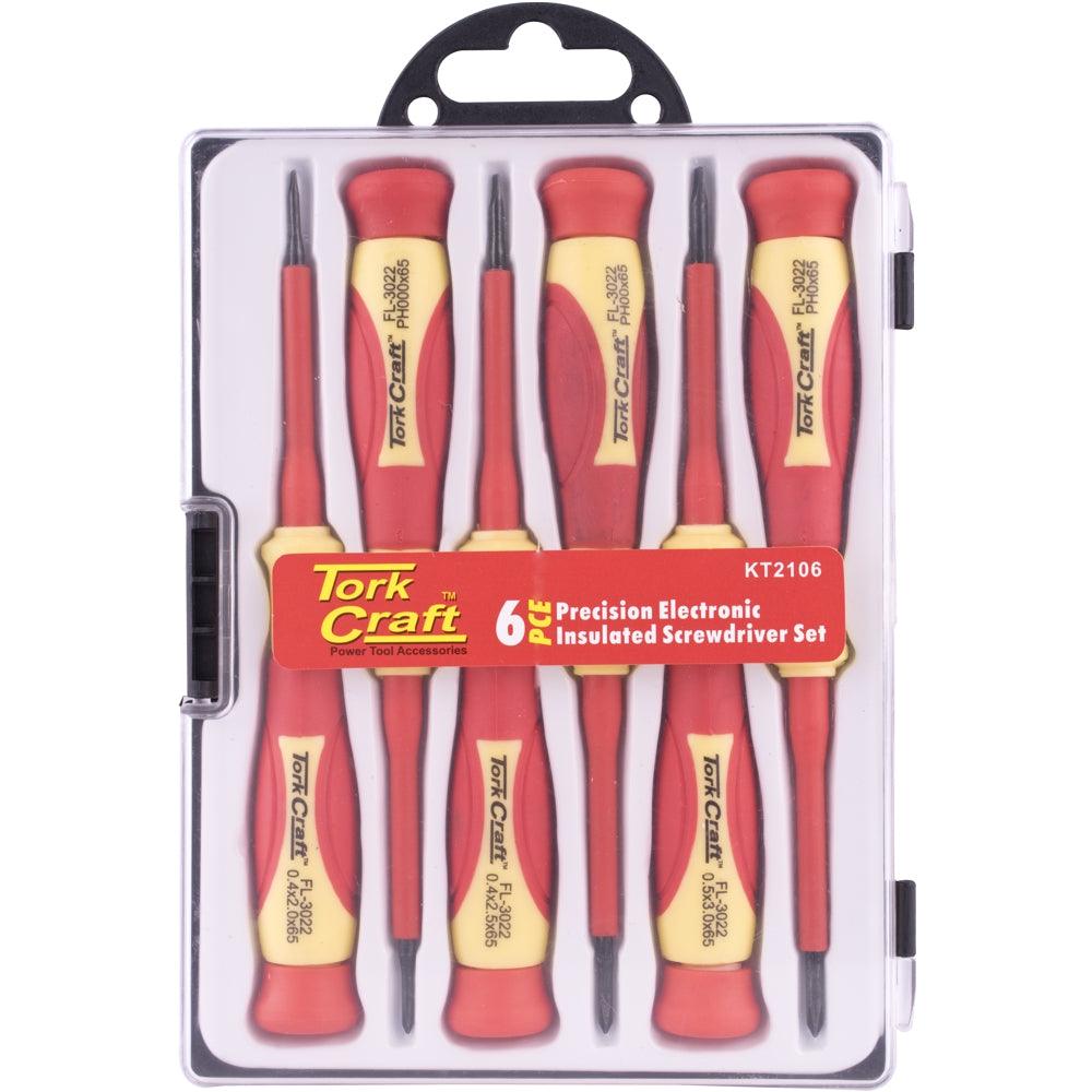 6 Pc Precision Electronic Insulated Screwdriver Set - Livestainable.co.za