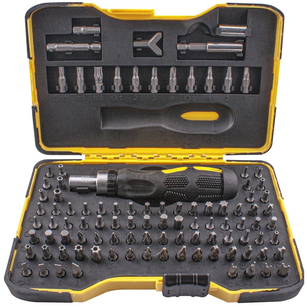 101 Pc Screwdriver Insert Bit Set In Storage Case All Bit Types Inclu - Livestainable.co.za