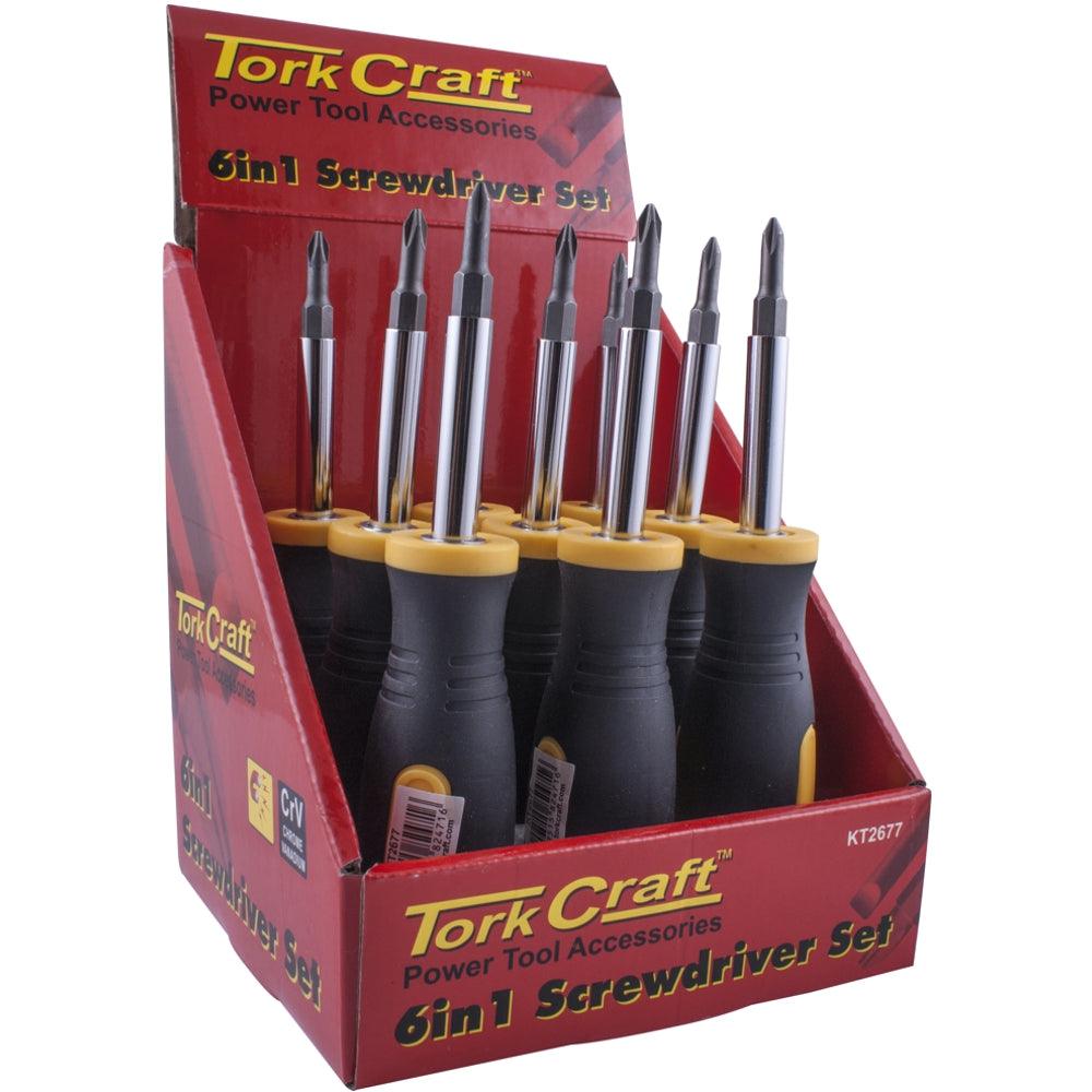 Screwdriver 6 In 1 Crv Bits Per Box Of 9 - Livestainable.co.za