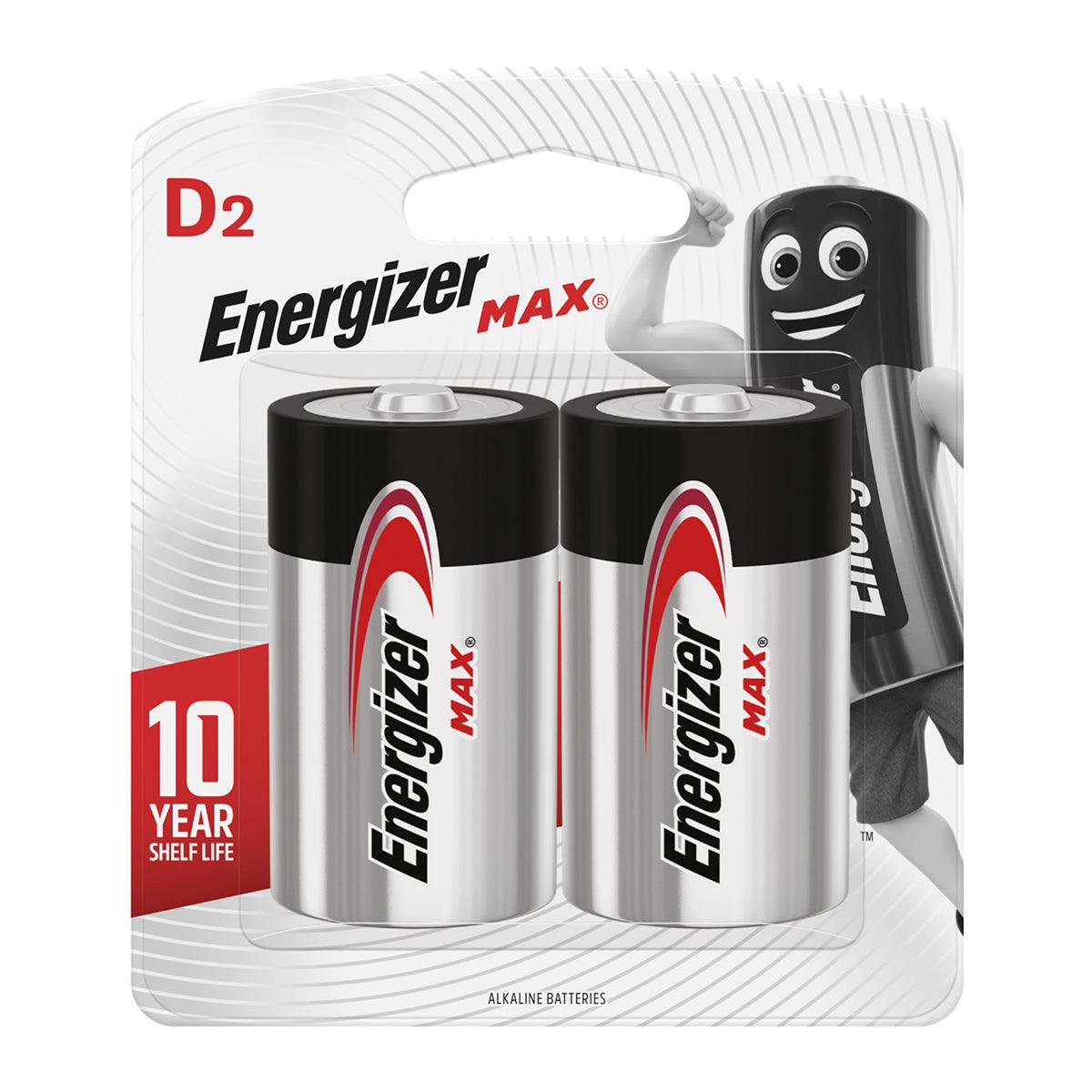 Energizer Battery Max D 2 Pack - Livestainable.co.za