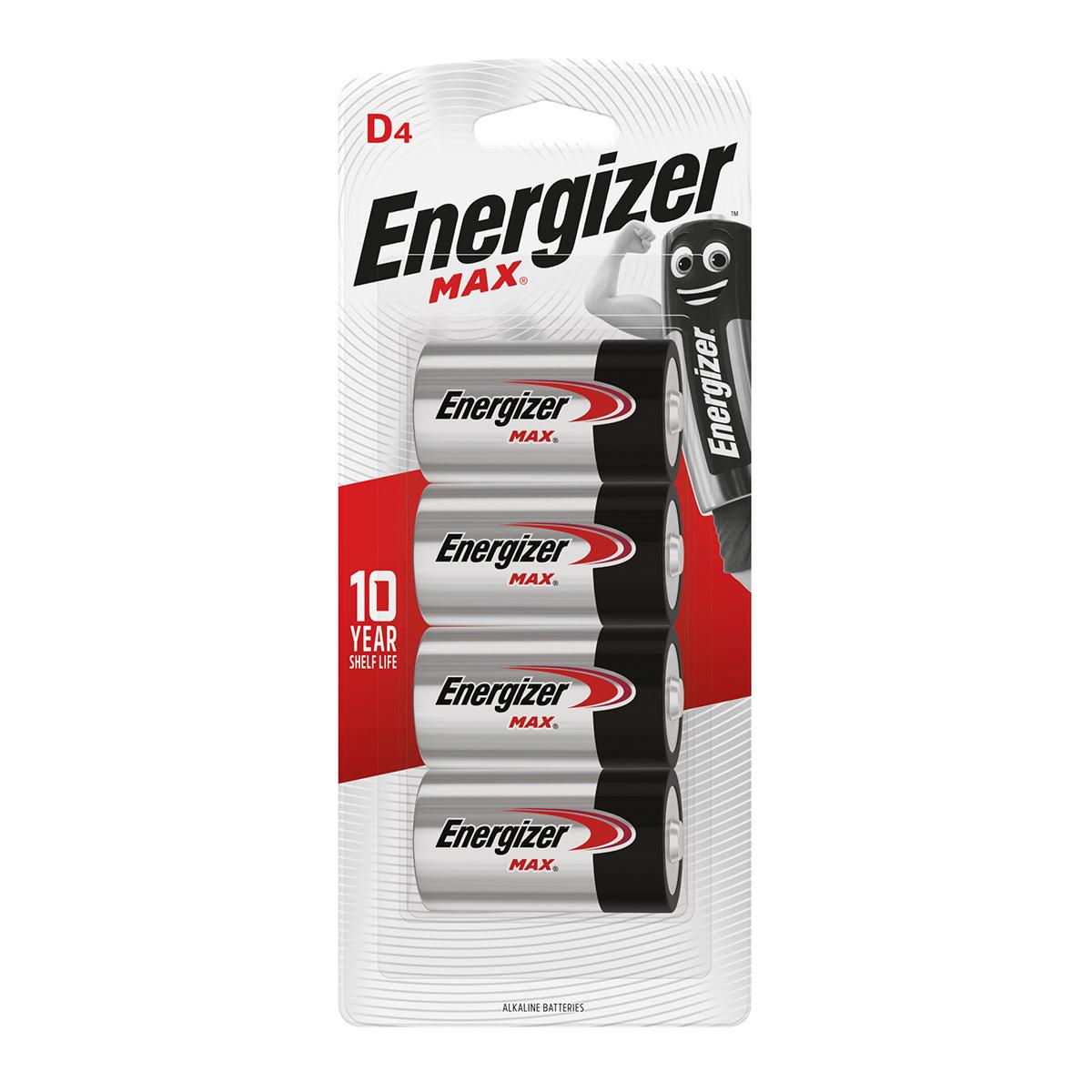 Energizer Battery Max D 4 Pack - Livestainable.co.za