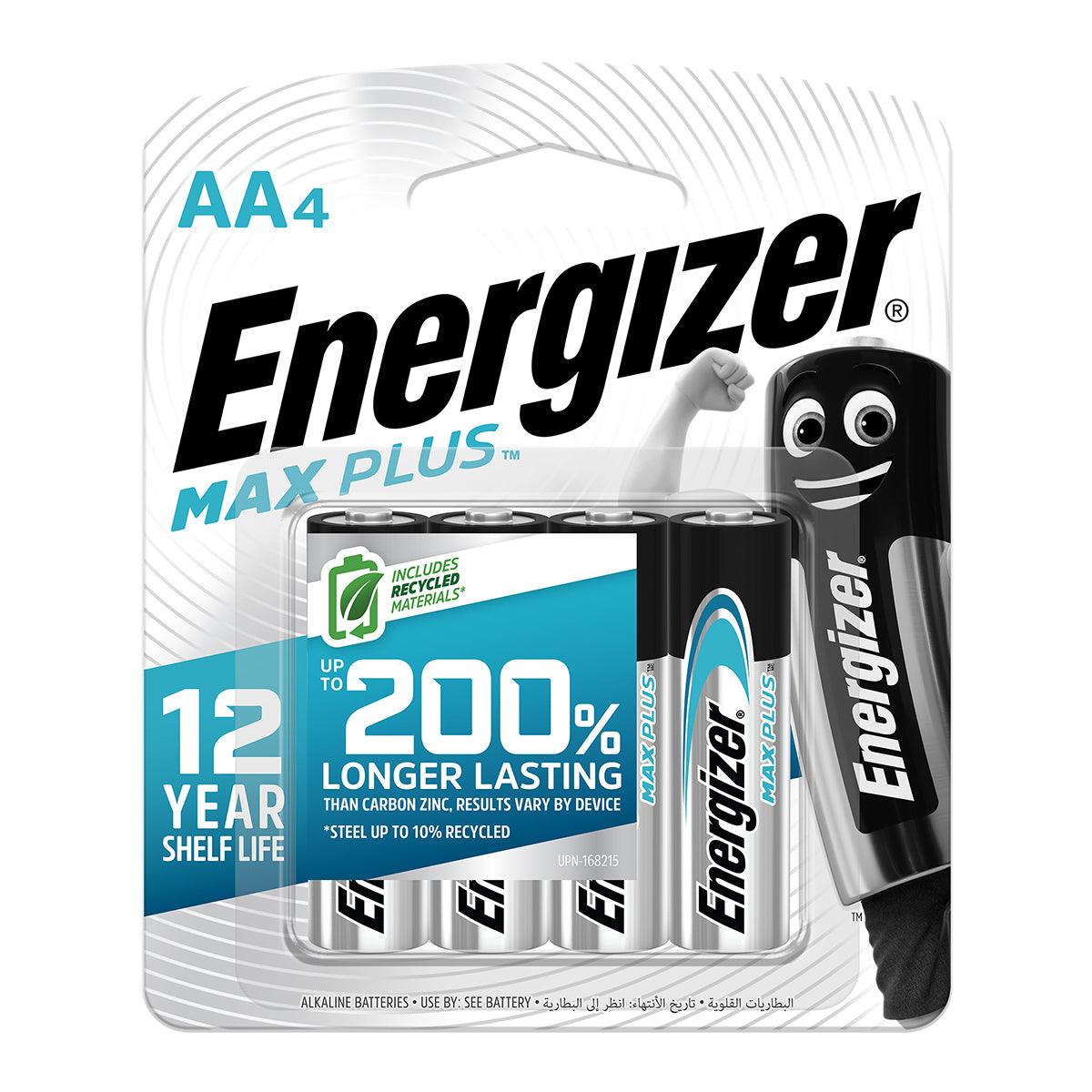 Energizer Battery Max Plus Aa 4 Pack - Livestainable.co.za