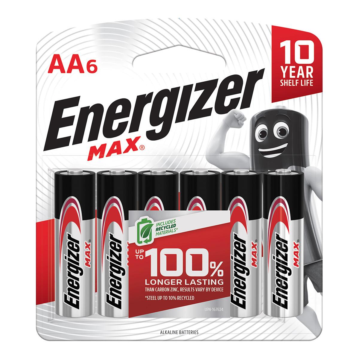 Energizer Battery Max Aa 6 Pack - Livestainable.co.za