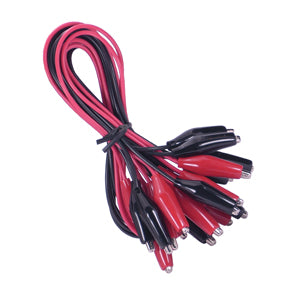 35mm Croc Clip Lead 5 Pair 500mm Red & Black L410 X