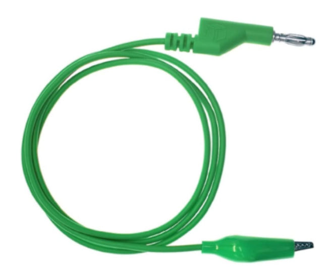 Lead Banana Plug Croc Clip Green L4139 X1 Green