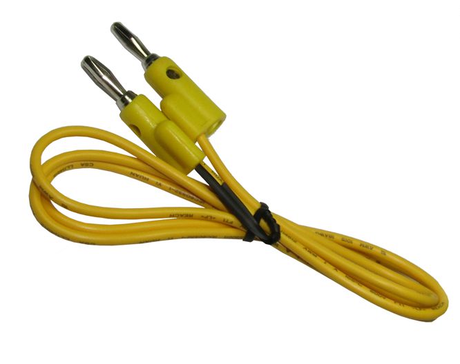 Banana Plug To Plug 4 Mm Lead 900 Mm Yellow L4139 X Yellow