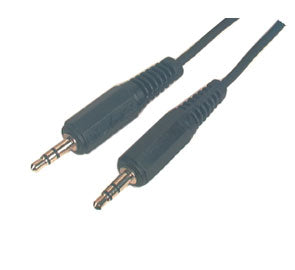 Aux Lead 3.5mm Stereo 1.5 M Plug To Plug Blk L44861