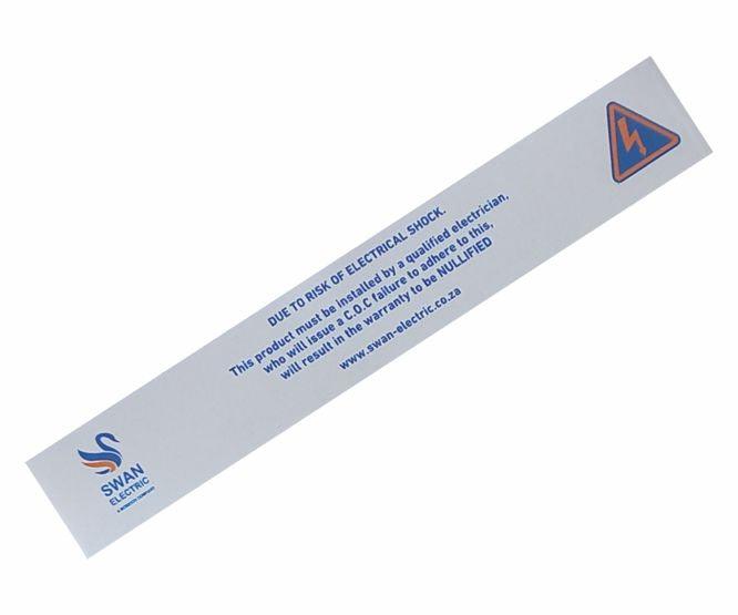 Swan Db Warning Label Self Adhesive 14 X 100mm Sw Wrlbl Db 001 - Livestainable.co.za