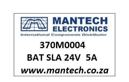 Label For Bat Sla 24 V 5 A 370 M0004