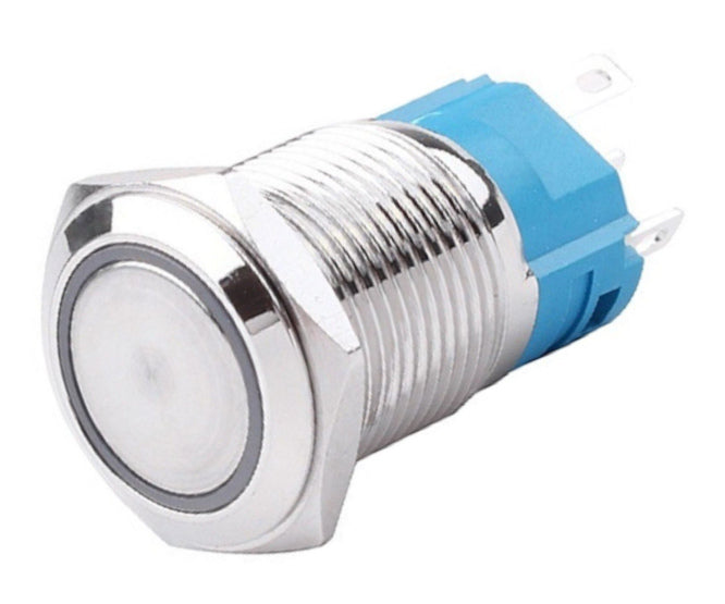 Push Button Switch 1x No/Nc Spdt 5 A 12 V M22 D=25 L=35 Latching Yellow Las3 22 F W11 El Yl