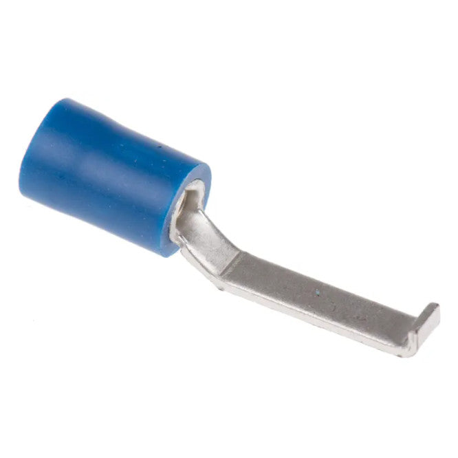 Pre Insulated Crimp Terminal Lipped Blade Blue 4.6x17mm Lbv2 4.6