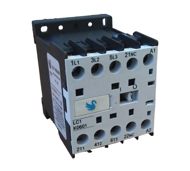 Ac Contactor 6 A 24 Vac Coil 3 P, 3 No & 1 N.C Aux Lc1 K0601 24 V