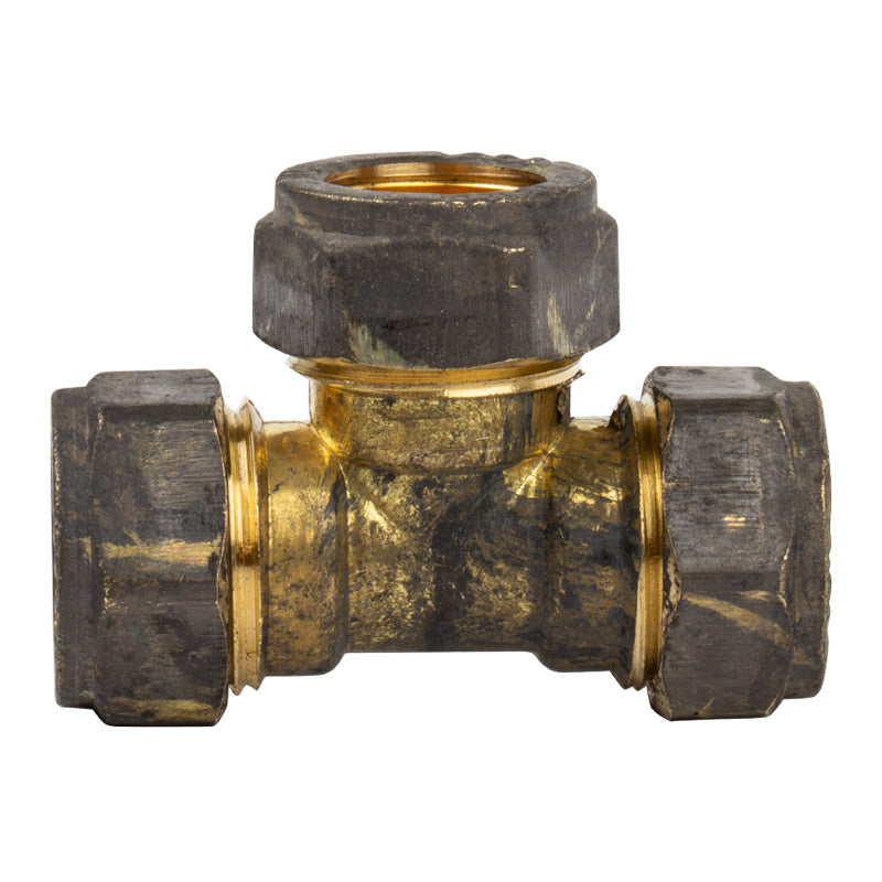 Compression Brass Tee Cxcxc 15 Mm Sabs