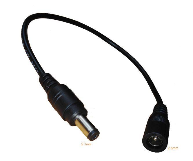 Extension Lead Dc Socket 2.1 To Dc Plug 2.5mm Eie34 0001 01 - Livestainable.co.za