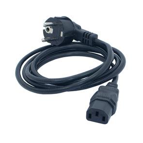 Schuko R/A Plug Iec C13 Socket 1.8 M Black Pc 3 Shcic13 Bk1.8 - Livestainable.co.za