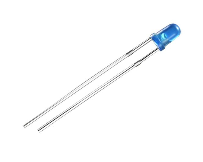 Led 3mm Di Blue Rnd 500mcd 30 Deg Bl Bb54 N1
