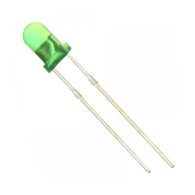 Led 3mm Di Green Rnd 3.5mcd Bl B2141 L