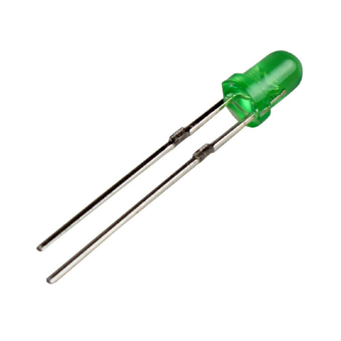 Led 3mm Difused Green Rnd 160mcd 35 D Bl Bg5141