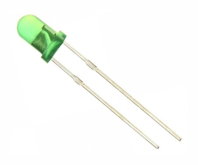 Led 3mm Diffused Green Rnd 20mcd 50 D Cz304 Gc