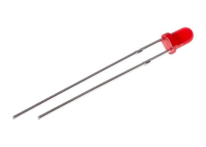 Led 3mm Difused Red Low Current 2m A Hlmp 1700 - Livestainable.co.za