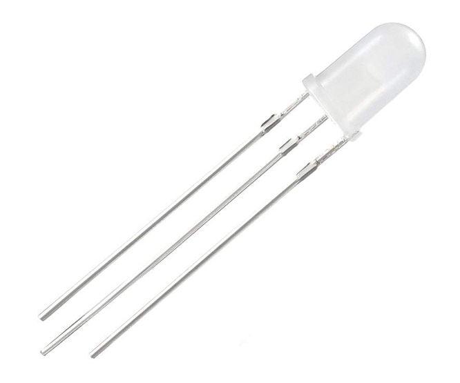 Led 5 Mm 3 Pin Clear To Red & Blue Com. Anode 181300 - Livestainable.co.za