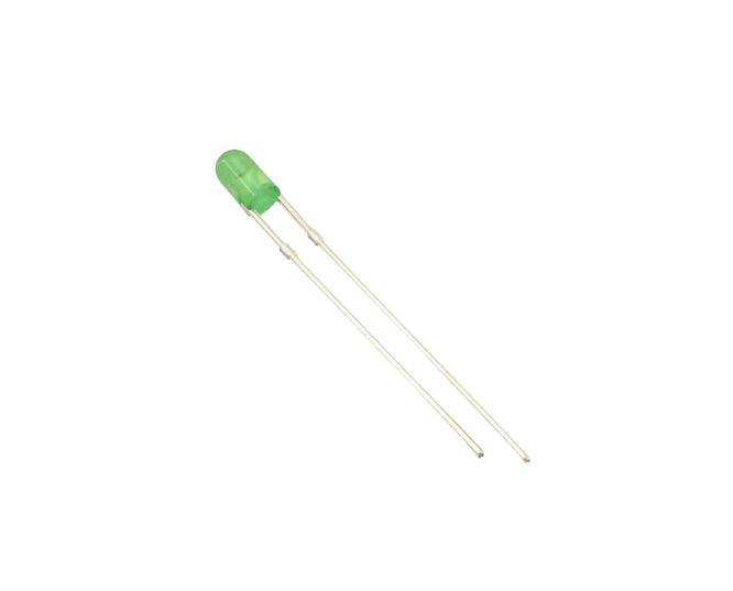 Led 5mm Green Diffuse Round Flangeless 600mcd 190687 - Livestainable.co.za