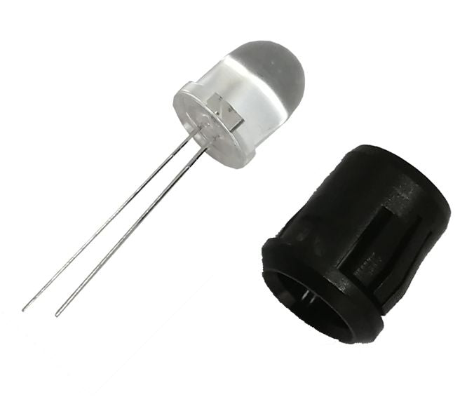 Led Kit 10mm Clear Red In Holder Elvey 006