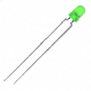 Led 3mm Difused Green Rnd 160mcd 35 D Bl Bg5141
