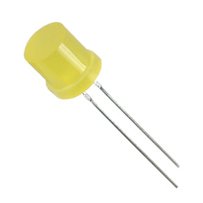Led 8mm Yellow Dif Rnd/Flt 350mcd Ww08 D3 Ayh1 W1(sq)