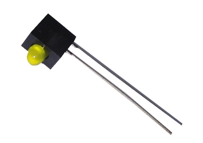 Diffused Led With Holder Yellow 3mm R/A A264 B Y