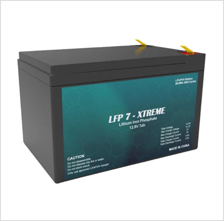 LFP-Xtreme 7Ah - 12.8V Lithium Iron Phosphate (LiFePO4) Battery - Livestainable.co.za