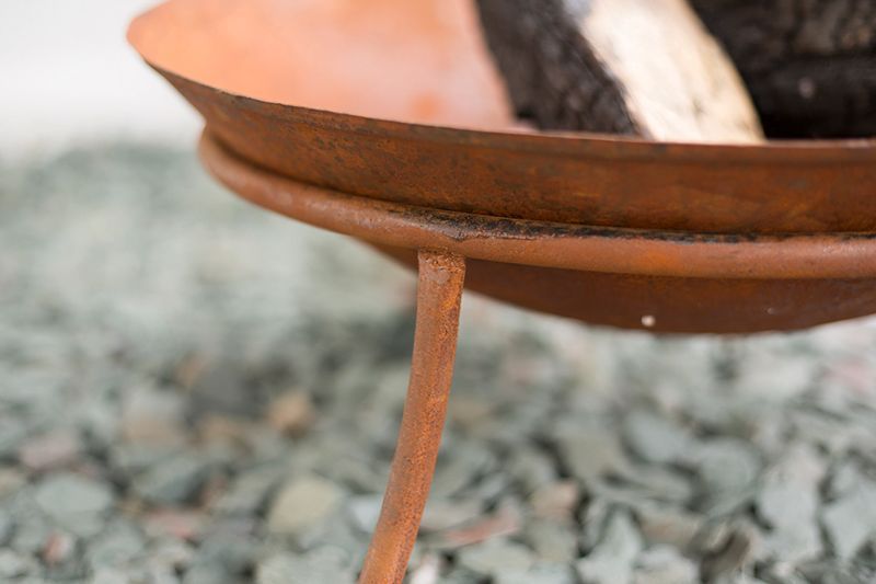 La Hacienda Kutu Oxidised Firepit L 47 Cm X W 47 Cm X H 21 Cm