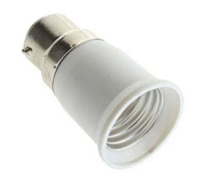 B22 E27 Lamp Adapter Bayonet To Screw In 210084