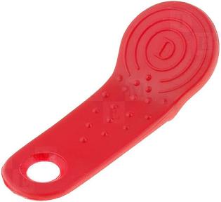 Tag Key Ring For I Button Holder, Red Excludes I Button Lm9093 Ar