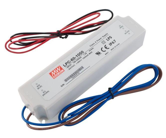 Power Supply Encl. Led Driver I=220 V O=9 48 V 1.05 A 50 W Lpc 60 1050 - Livestainable.co.za