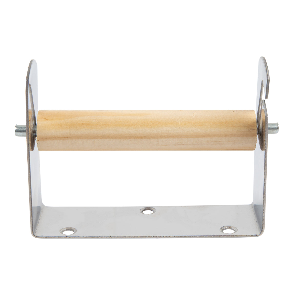 Toilet Roll Holder Stainless Steel Wooden Insert