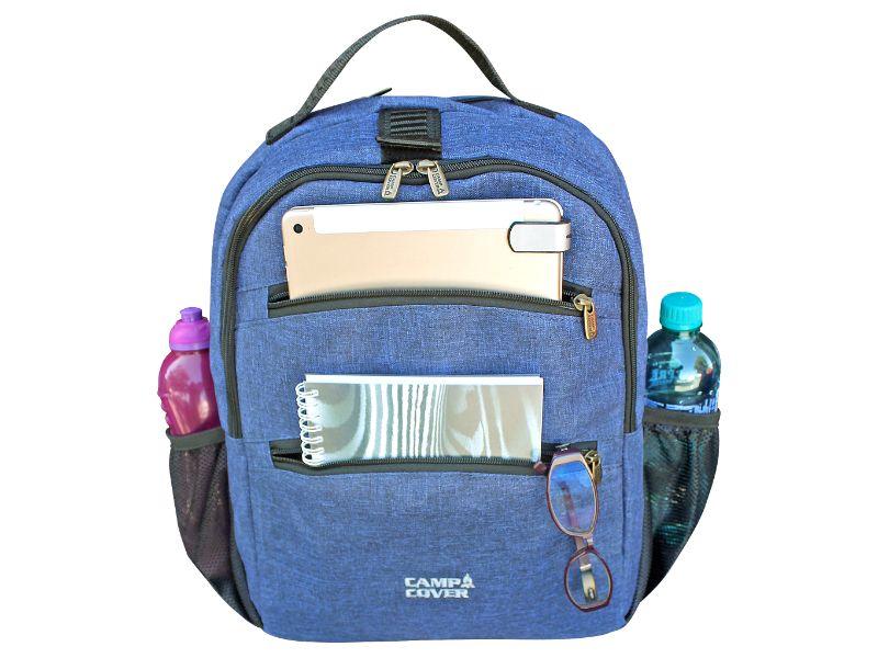 Camp Cover Laptop Backpack Commuter Cotton Navy - Livestainable.co.za