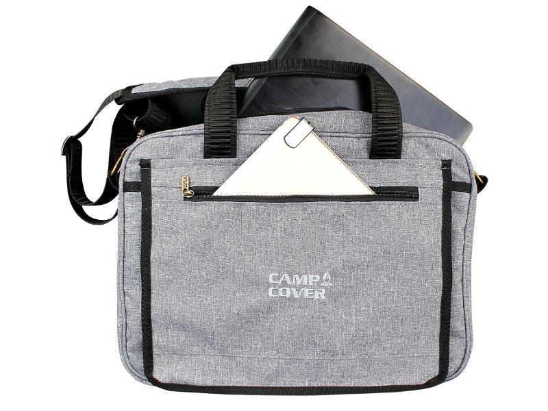 Camp Cover Laptop Briefcase Bag Cotton Light Grey - Livestainable.co.za