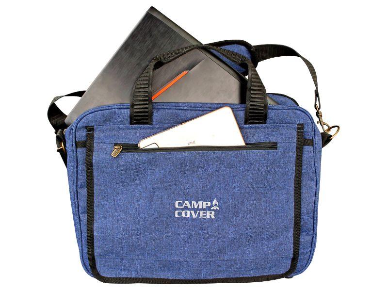 Camp Cover Laptop Briefcase Bag Cotton Navy - Livestainable.co.za