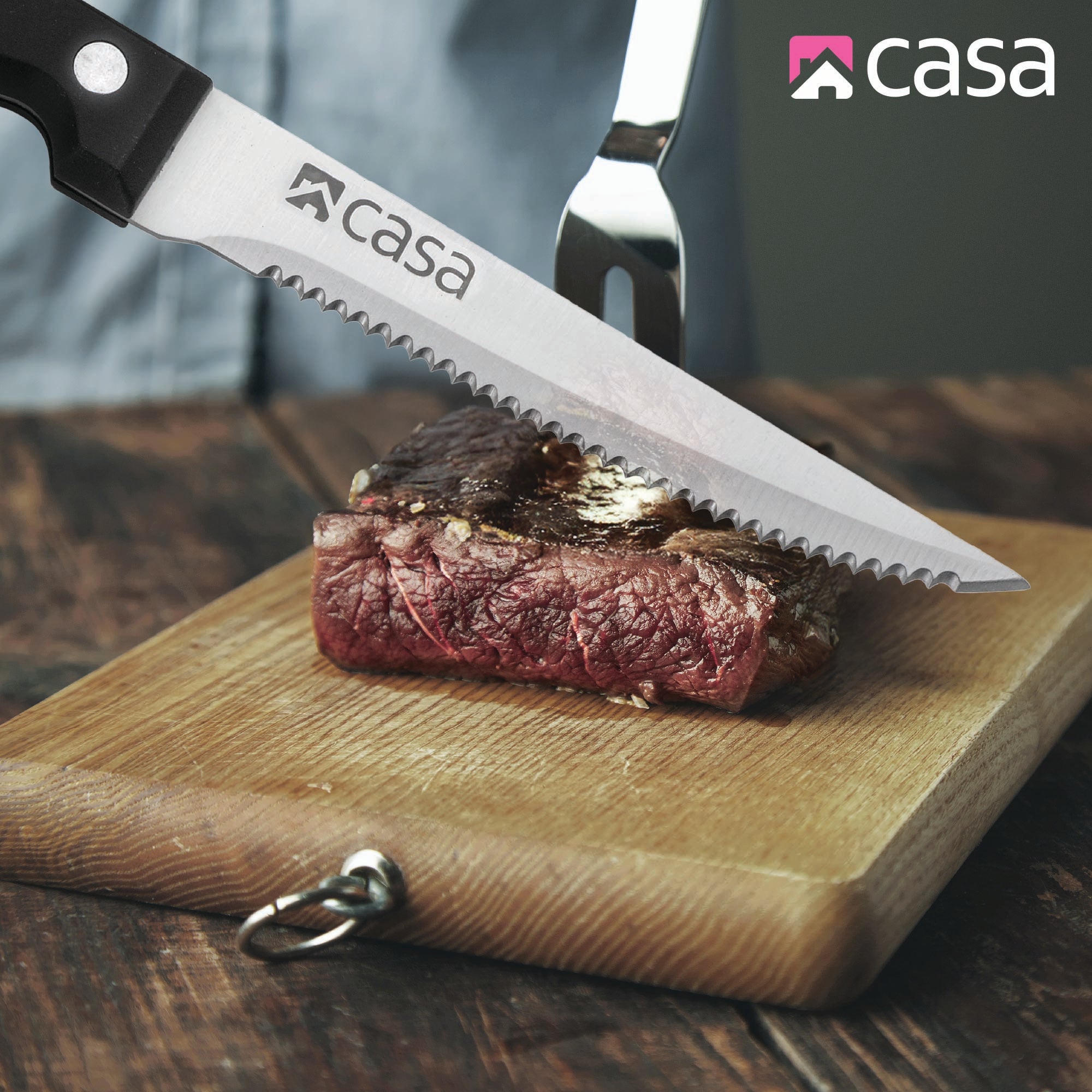 4 Pc Steak Knife Set Como