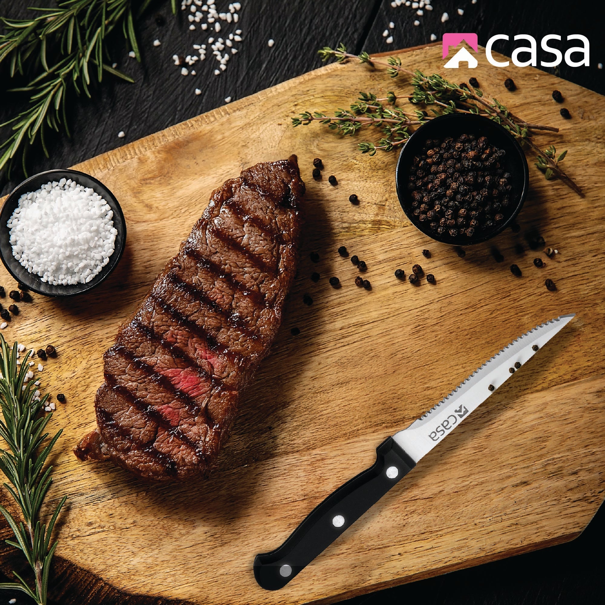 4 Pc Steak Knife Set Como