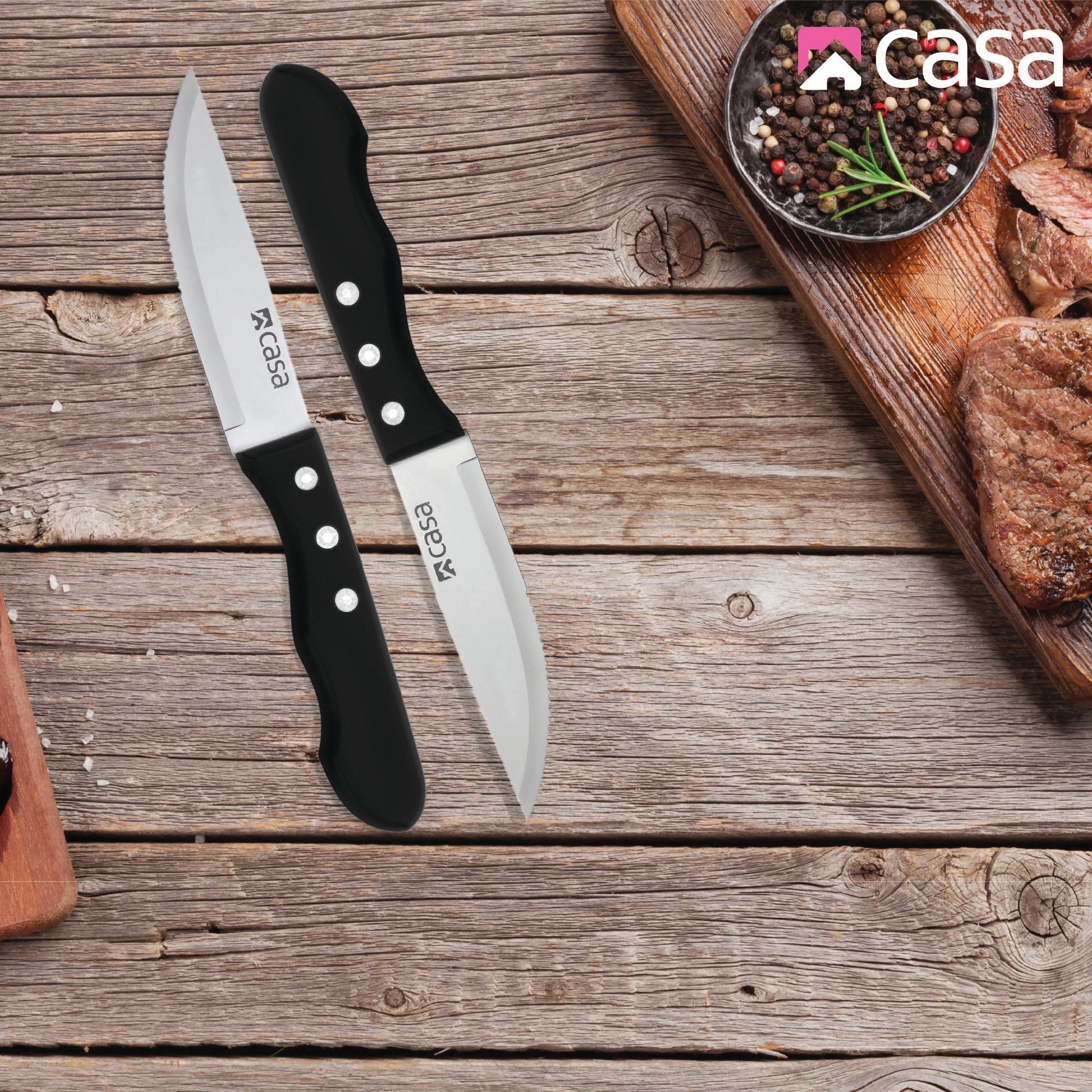 4 Pc Steakhouse Knife Set Lazio