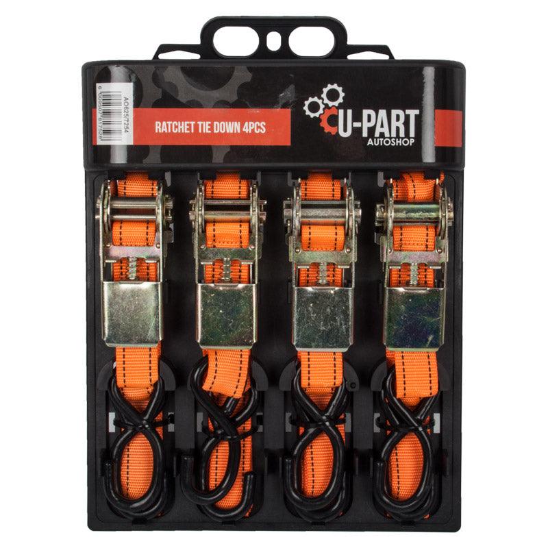 U Part Tie Down Set Ratchet 4 Pc - Livestainable.co.za