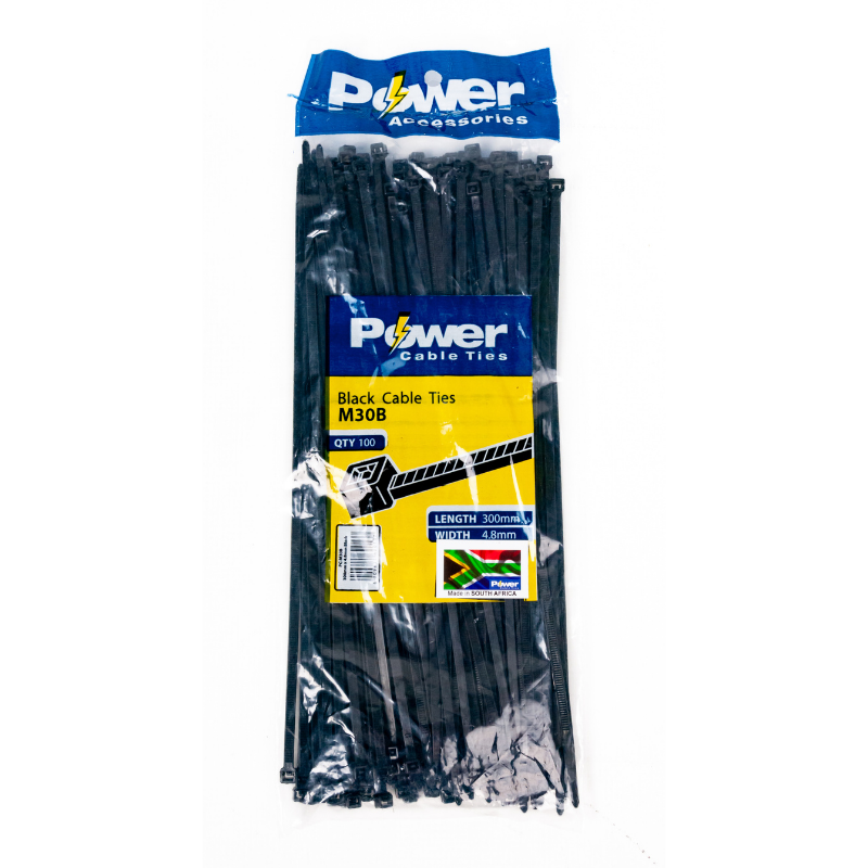 Power Cable Ties 300mm X 4.8mm Pk 100 - Livestainable.co.za
