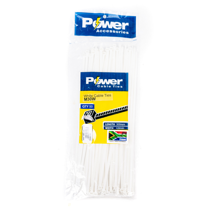 Power Cable Ties 300mm X 4.8mm Pk 50 - Livestainable.co.za